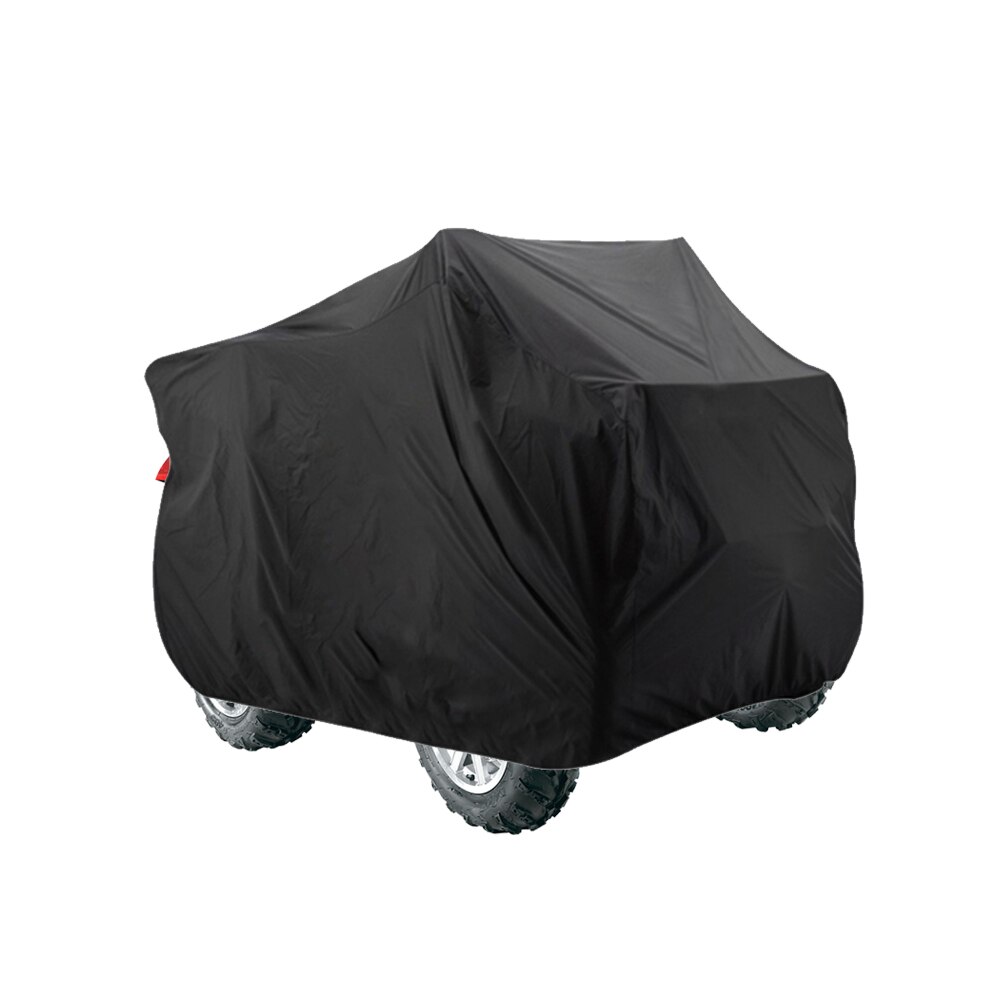 Universal Quad Bike ATV Abdeckung Roller Fahrzeug Regenmantel Wasserdichte Staubdicht Anti-Uv Schutz Für Polaris Regendicht Strand UTV: 3XL-250x110x120cm / black