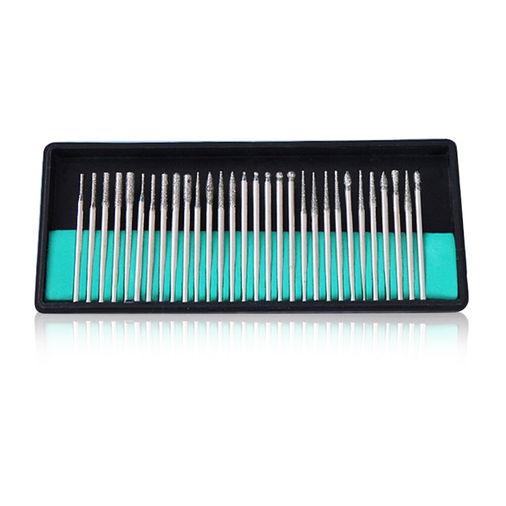 30 Pcs Nagel Boren 3/32 "Snijders Voor Manicure Elektrische Freesmachine Accessoires Cuticle Gel Remover Nail Art Gereedschap cutter