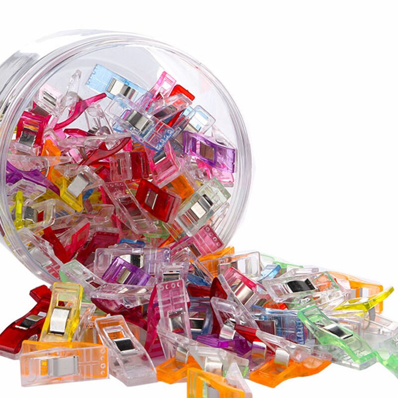 NäHenne Clips Kunststoff Schellen Quilten basteln Häkeln betroffen Sicherheit Clips Verschiedene Farben Bindung Clips Papier 20/50Stck