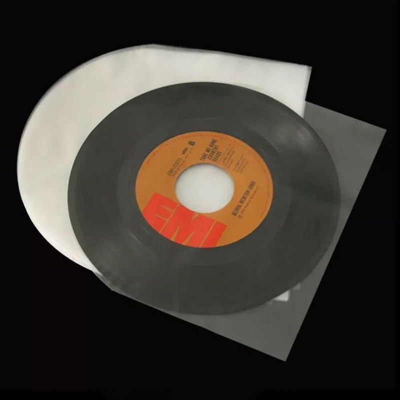 Bolsas protectoras de discos de vinilo, fundas antiestáticas para discos LP, transparentes, 12 &quot;, 50 Uds.