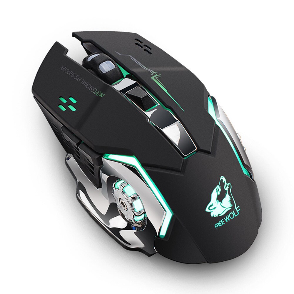 Drahtlose Maus Computer Maus Gamer Leise PC Mause Wiederaufladbare Ergonomische Mäbenutzen 2,4 Ghz USB Optische Spielen Maus Für Laptop PC: A