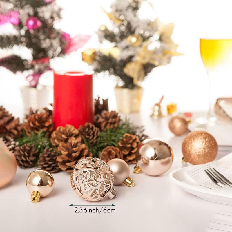 6 Stuks Kerstboom Decoratie Bal, Jaar Decoratie Winkelcentrum Plafond Venster Helder Holle Bal