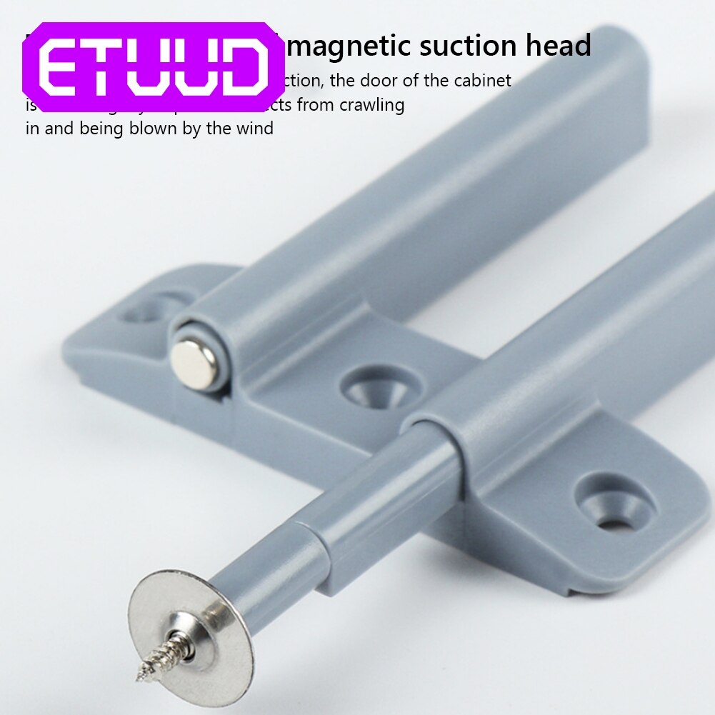 Magnetic Cabinet Catches Cabinet Latch Push to Open Cupboard Drawer Door Touch Stop Damper Buffer Pull Push Invisible