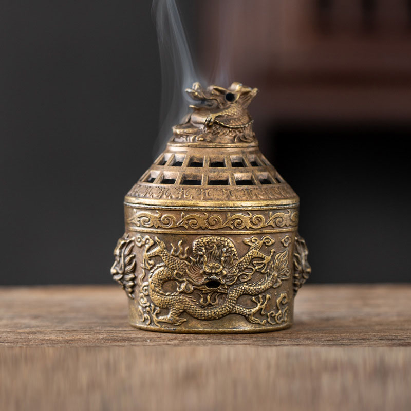 Chinese Stijl Draak Welvaart Wierookbrander Zen Ornamenten Gunstige Cloud Vorm Wierook Houder Thuis Ambachten: WIT