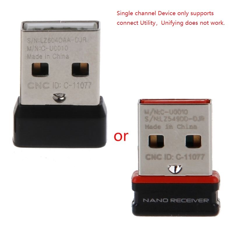 Wireless Dongle Receiver Unifying USB Adapter for Logitech Mouse Keyboard Connect 6 Device for MX M905 M950 M505 M510 M525 Etc: A