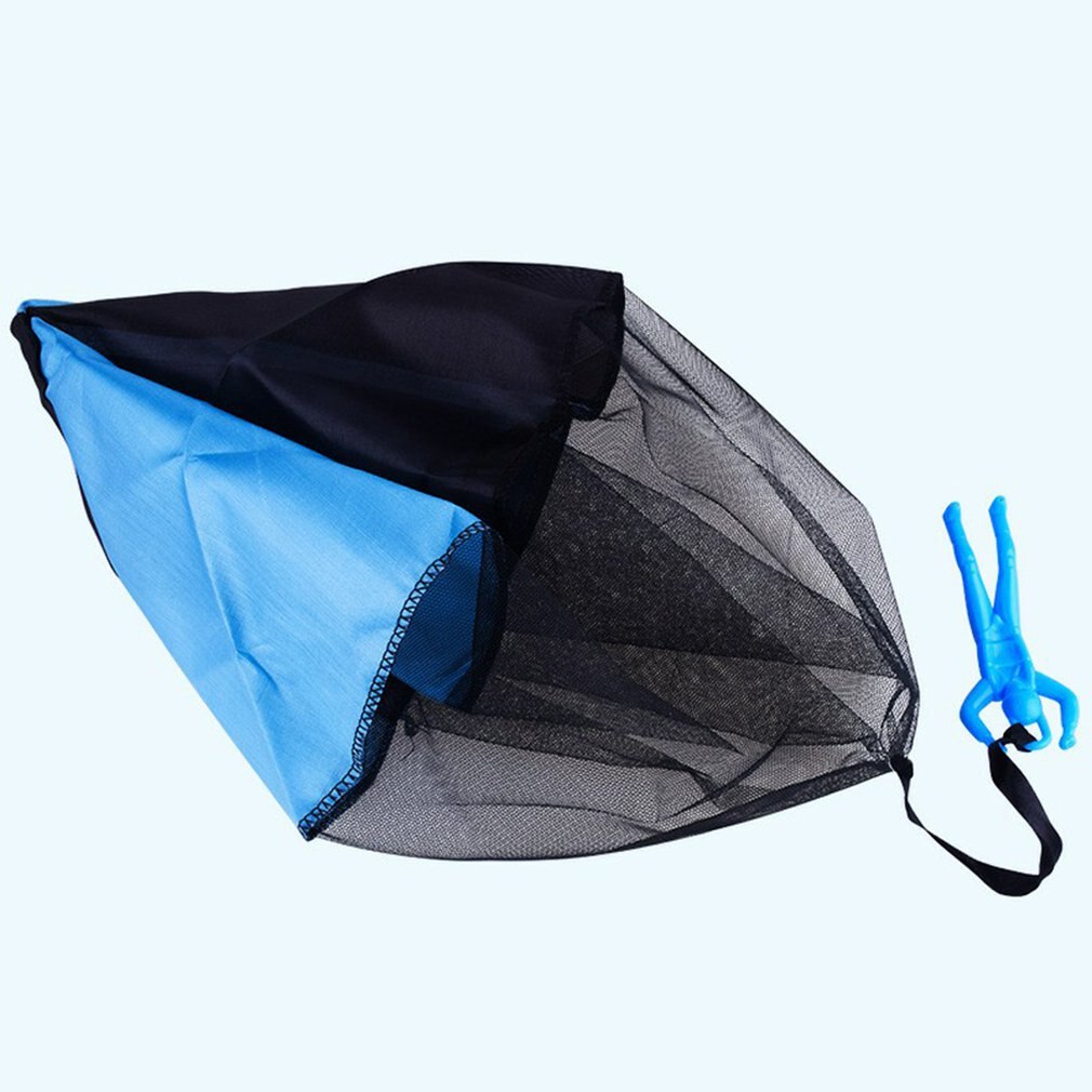 Durable Safe Parachute Kids Hand Throw Parachute Toy Free Toss It Up and Watch Landing Assorted Colors