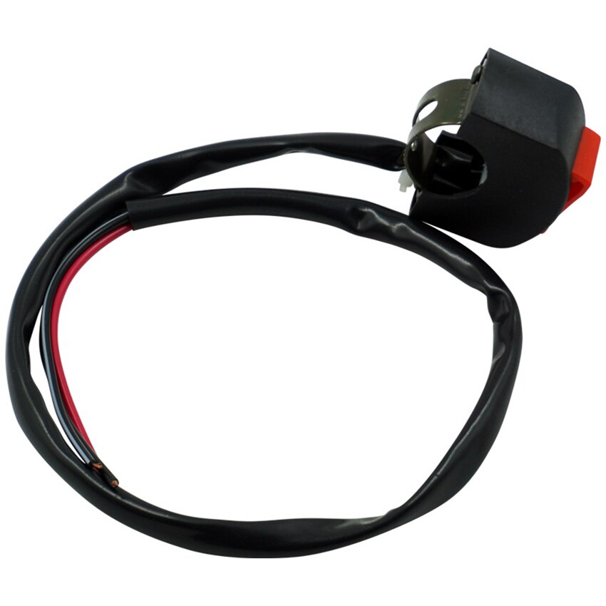 Interruttore faro moto moto ATV 22mm interruttore pulsante manubrio per fari fendinebbia 2 ON 1 interruttori Off (rosso)