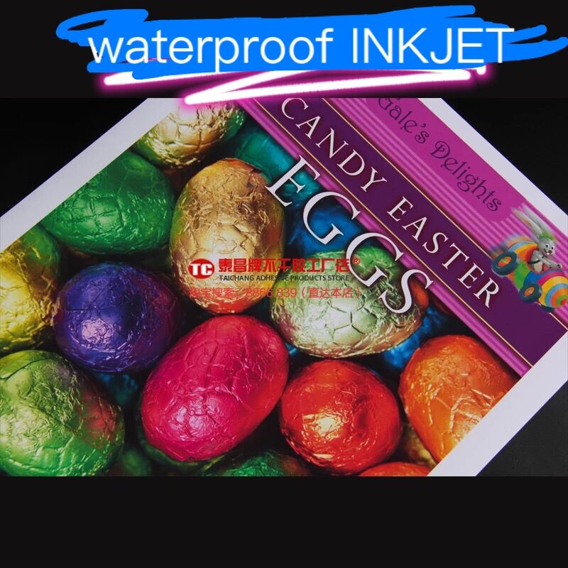 Waterproof A4 PP PVC PET Label Sheets for inkjet printer, 50 sheets Per Pack, Permanent Adhesive, Outdoor display label
