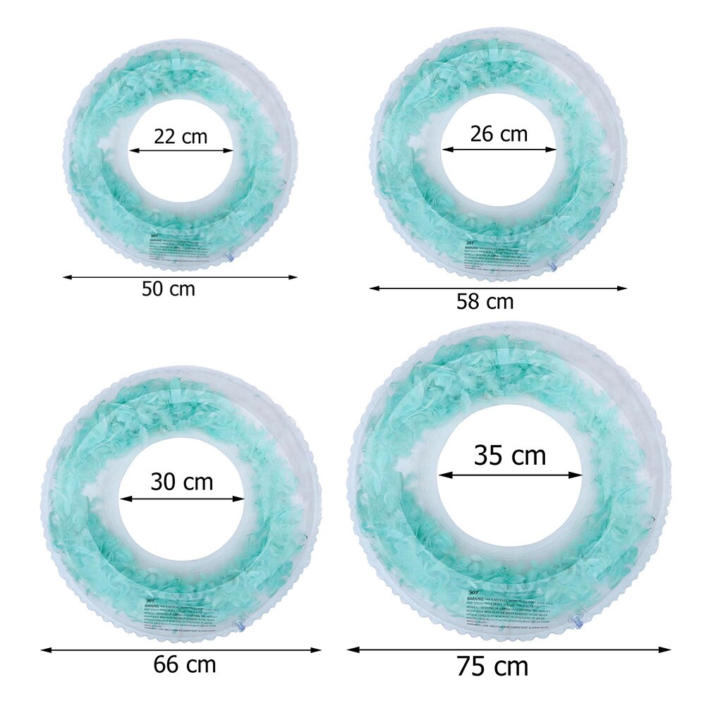 Zomer Strand Veer Zwemmen Ring Kinderen Volwassenen Verdikte Opblaasbare Pool Float Cirkel Voor Water Sport Protector Pvc Air Matras