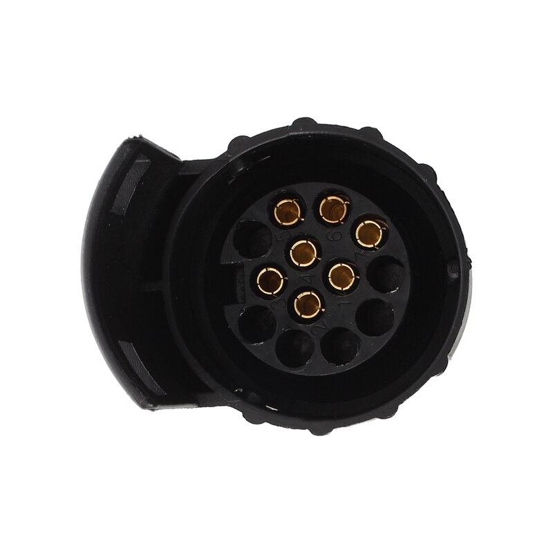 7 To 13 Pin Adapter Trailer 12V Caravan Truck Towbar Towing Electrical Converter N Type Plastic