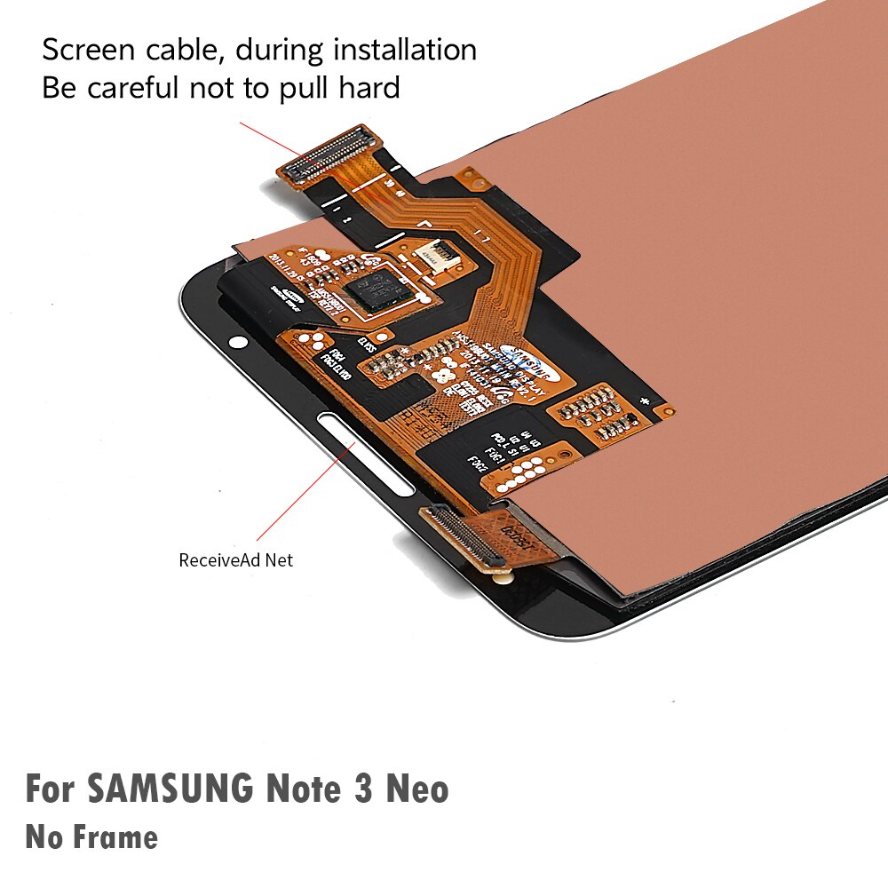 Super Amoled Voor Samsung Galaxy Note3 Neo N7505 Lcd Touch Screen Digitizer Vergadering Voor Samsung Galaxy Note 3 Mini lite