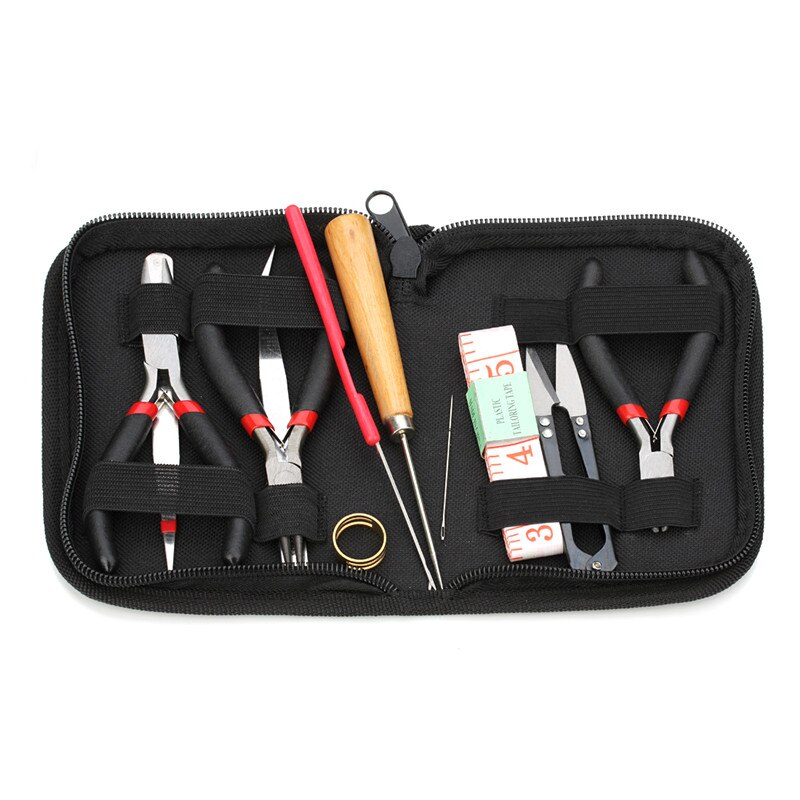 12pcs/Box Jewelry Tool Set Jewellery Plier Beading Tool Kit Bead Jewelry Making Bead Work Tools Beaders Package DIY Kit