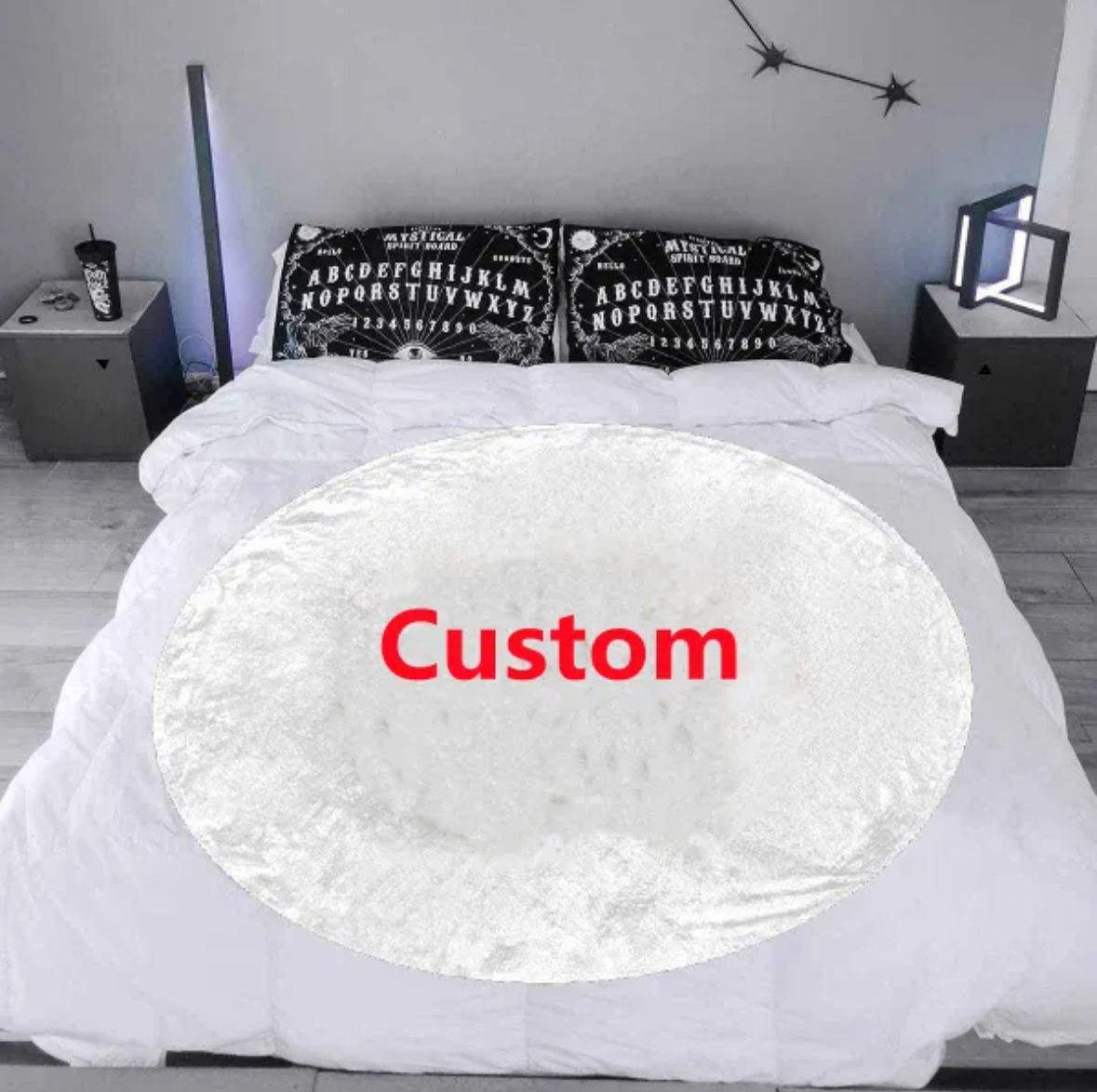 Mantas personalizadas de lana suave de ganchillo, chal de doble cara para camas, manta redonda cálida, tapiz personalizado DIY de cualquier tamaño