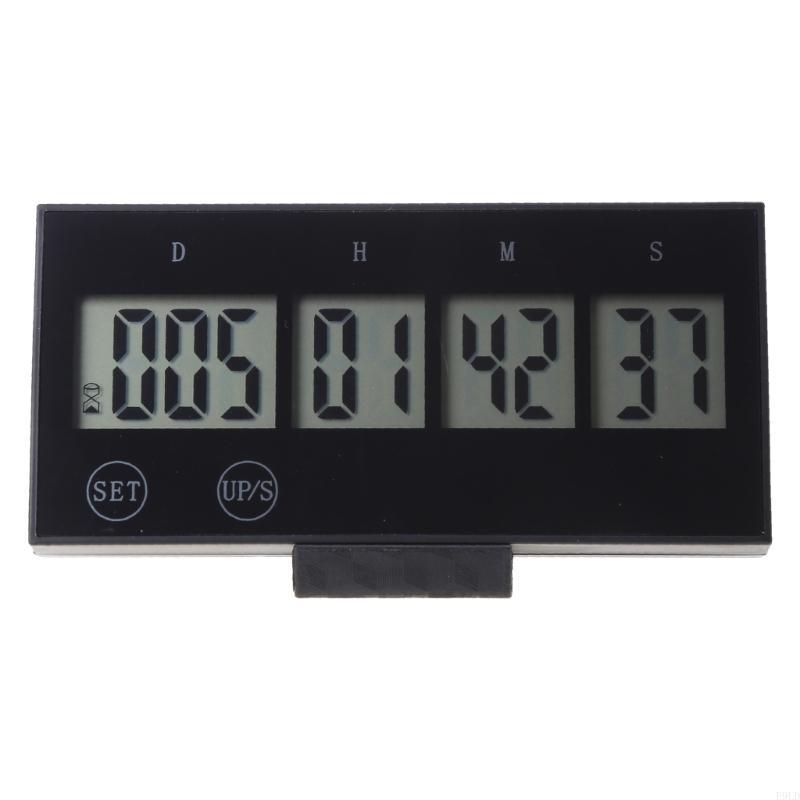 Digital timer nedtælling dage ur til touch til nøgle lcd storskærm begivenhed: Sort
