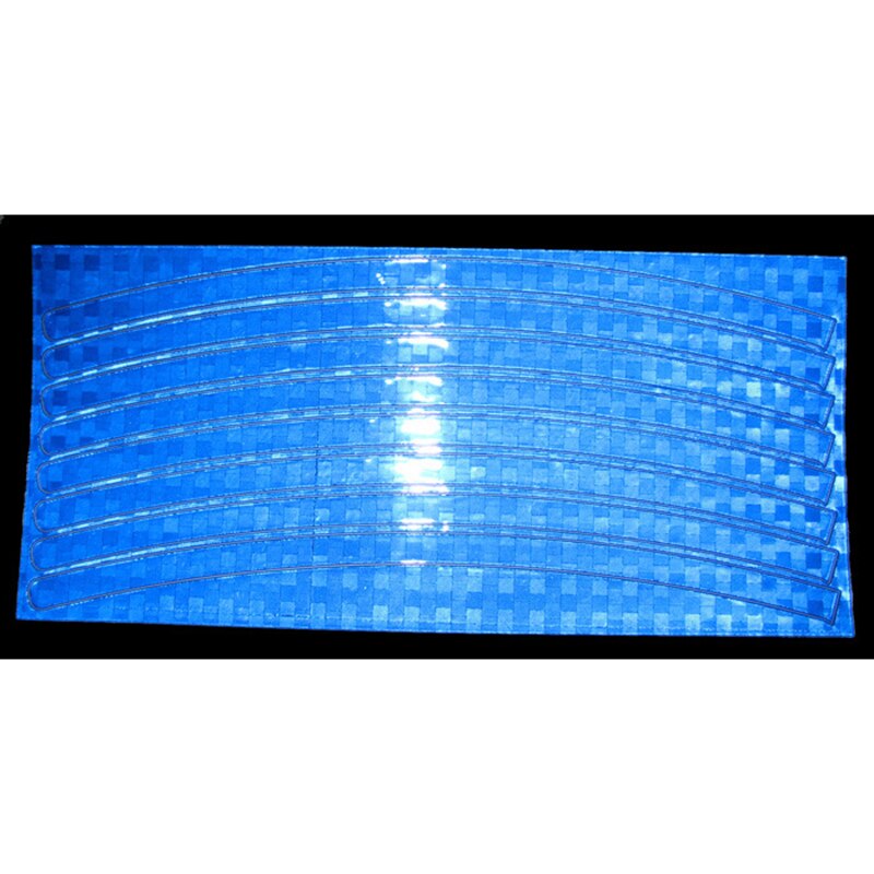 8 Strips/Sheet Bicycle Wheel Sticker Reflective Rim Stripe Tape MTB Road Bike Bicycle Cycling Wheel Rim Light Reflective Sticker