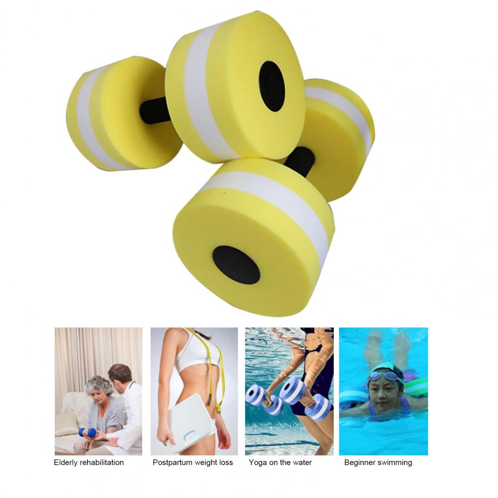 Haltères en mousse imperméable pour exercices aquatiques, outils d&#39;entraînement à haute densité, 2 pièces