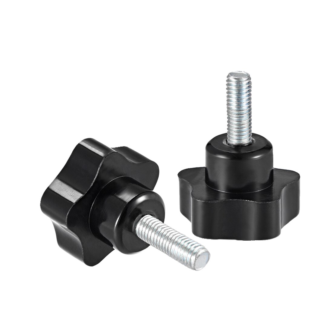 Uxcell 4 stk stjerneknopper greb  m8 x 20mm hangevind stål zink stud udskiftning pp