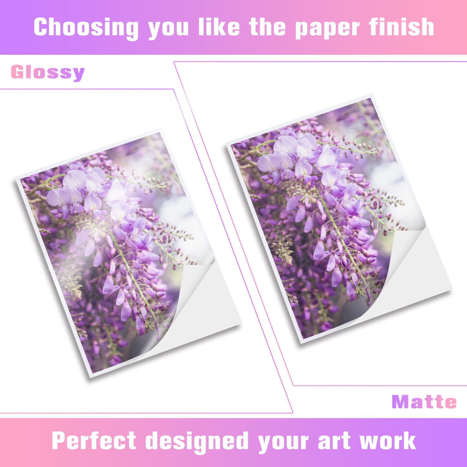 Autocollant A3/A4, papier Photo brillant, 135g, 50 feuilles