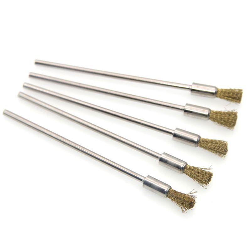 Stift Draht Pinsel 100mm Mit 3,0 Runde Lange Schaft, stahl Reinigung Ende Pinsel Dreh Werkzeug Stift Draht Pinsel Rost Farbe Entfernung ワイヤーブラシ