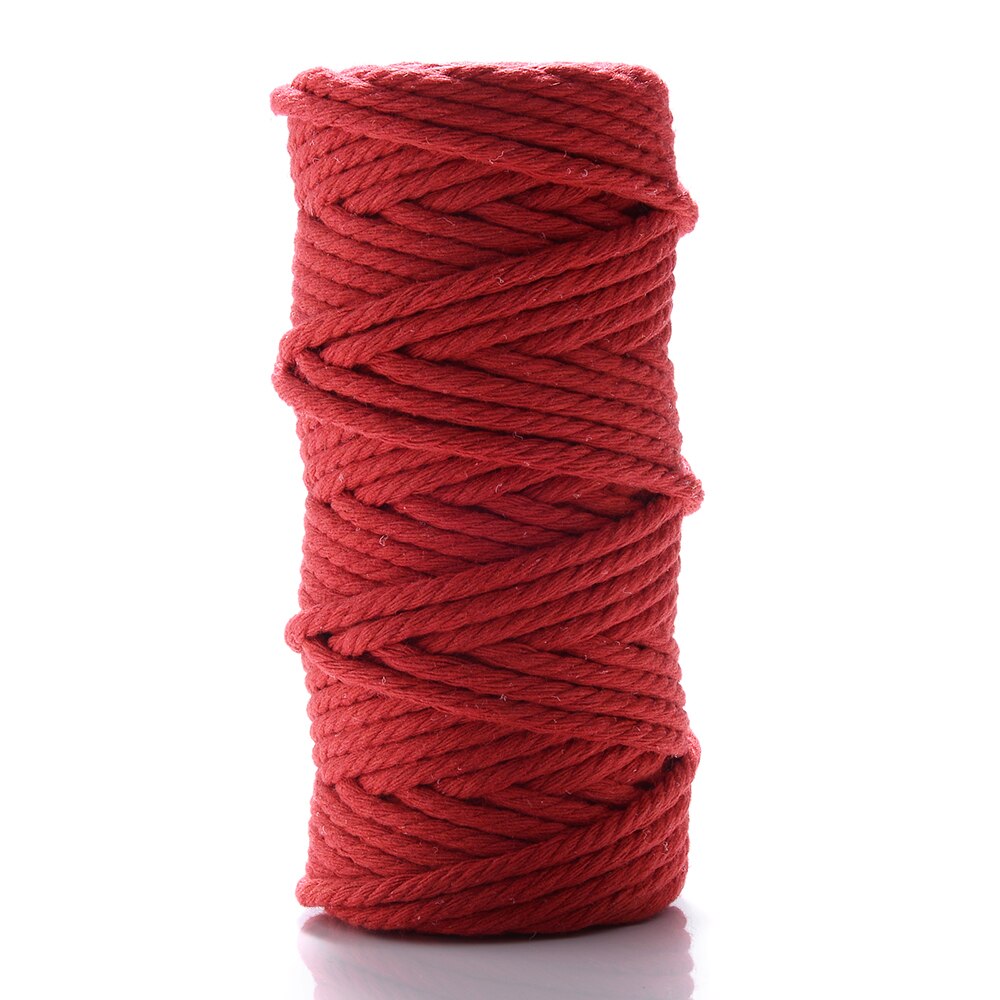 iYOE 28m/Roll 3mm Solid Color Cotton Cord Thread Making Macrame String Diy Craft Accessories Home Decoration: 9