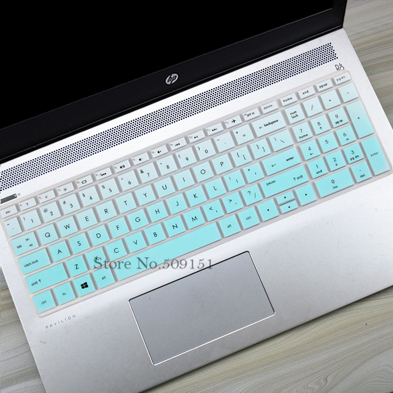 15.6 &quot; hp pavilion  x360 15- br pavilion 15-cc 15-ch 15-cd 15-cb 15-bs 17-bs 17m- ae silikoninen kannettavan tietokoneen näppäimistön suojakuori: Asteittain taivaansininen