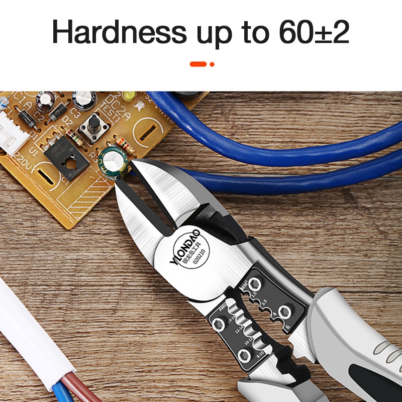Multitool Pliers Set Wire Stripper Crimper Cable Cutter Crimping Crimp Electricians Tools Long Nose Diagonal Pliers