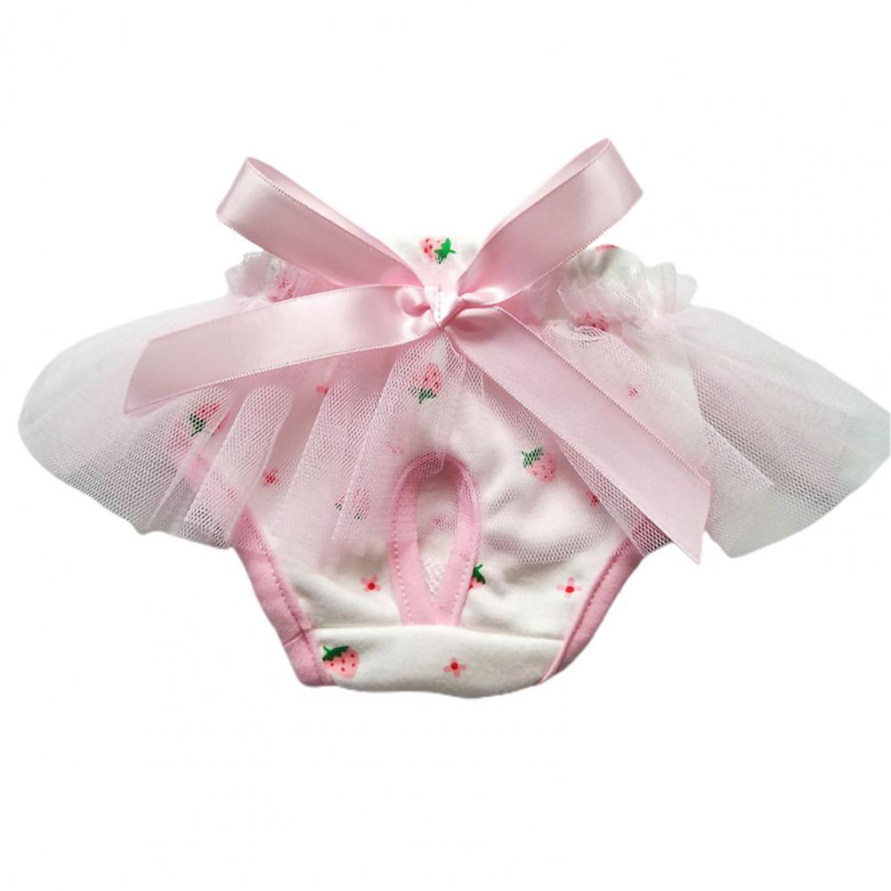Calzoncillos para mascotas, ropa interior usable para cachorros, pañal Unisex para perros: White / L
