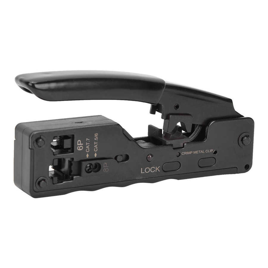 RJ45 Crimper Stripping Tool pliers Cutter Lan Cable For CAT 7 CAT 5/6