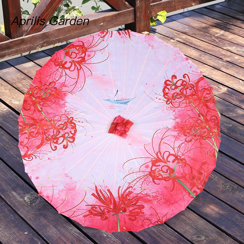 82 cm Chinesische Geölte Papier Regenschirm Falten Seide Hanfu Alte Kostüm Frau Hanfu Cos Foto Dekoration Tanz Paraguas Mujer