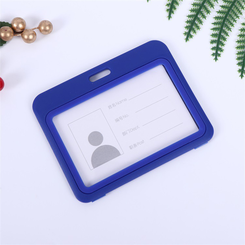 Goedkope Transparant Geloofsbrief Badge Houder Lanyard Voor Zakelijke Bijeenkomst Bezoek Hangen Pass Tag Id-kaart Candy Kleur Protector Case