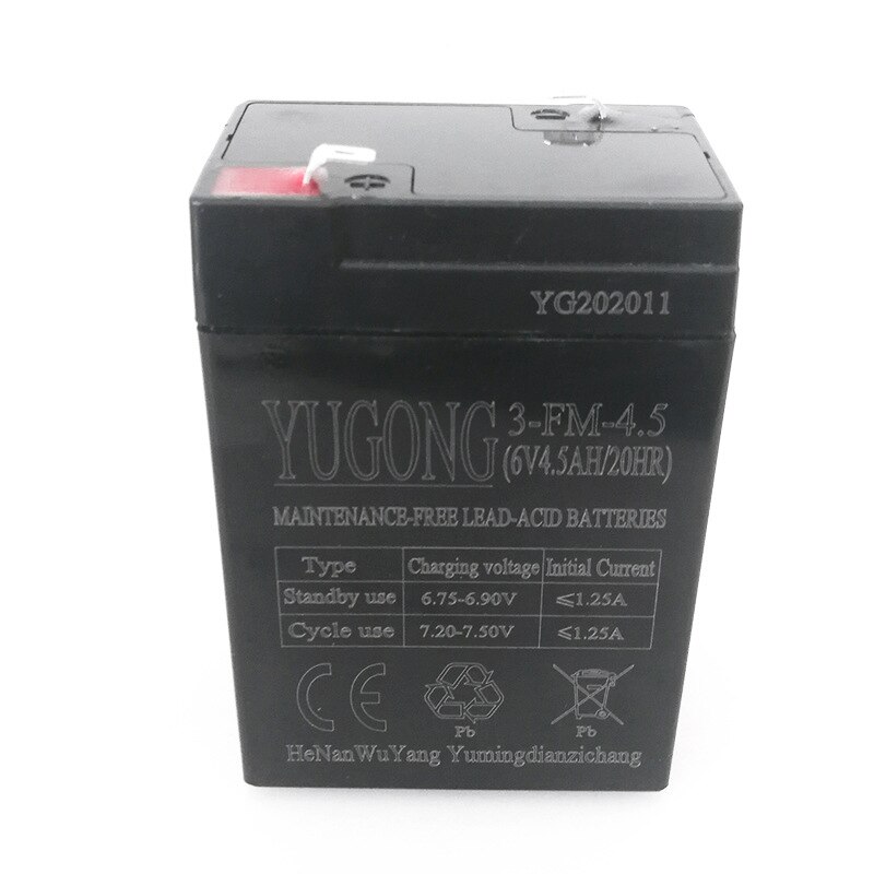 Battery Lead-acid 6V 4.5AH Battery Energy Storage Battery Suitable for Fire Alarm, Children/Baby Electric Car, Lantern, UPS
