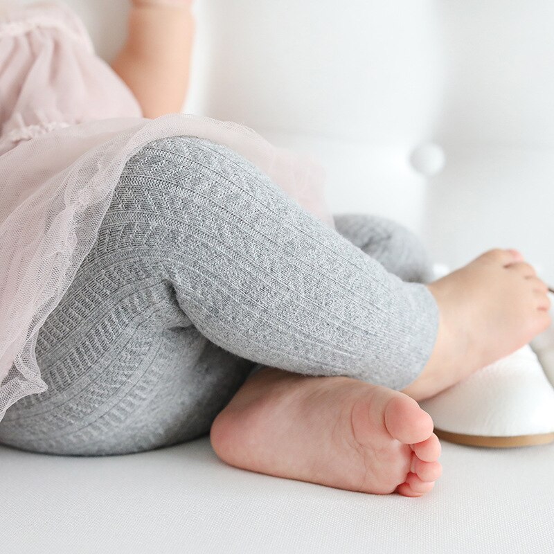Pantalon bébé coton tricoté bébé collants enfants enfant en bas âge garçons filles cheville-longueur Flexible plus Leggings enfants décontracté Legging