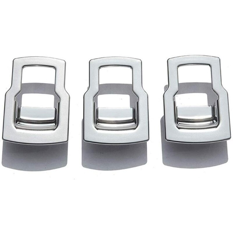 -Chrome Car Door Window Switch Lift Button Cover Trim Frame for for Land Rover Discovery 4 LR4 Range Rover Sport L320 Accesso: 3 pcs