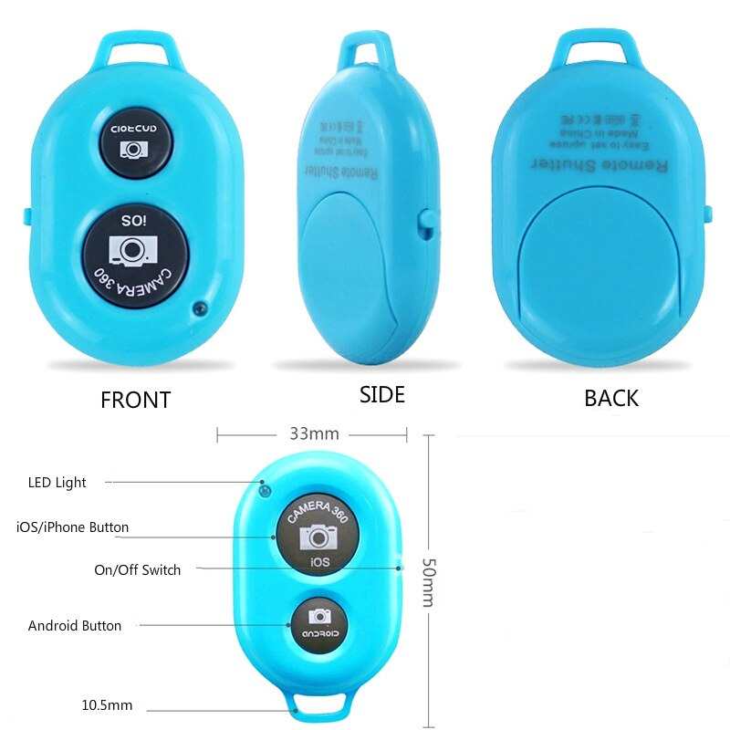 Fgclsy Bluetooth Draadloze Afstandsbediening Sluiter Smart Phone Camera Afstandsbediening Sluiter Voor Ios Android