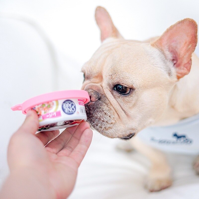 Couvercle de boîte de conserve en Silicone, pour aliments, pour chiot, chien, chat, couvercle de stockage, couvercle supérieur réutilisable, fournitures quotidiennes pour animaux de compagnie