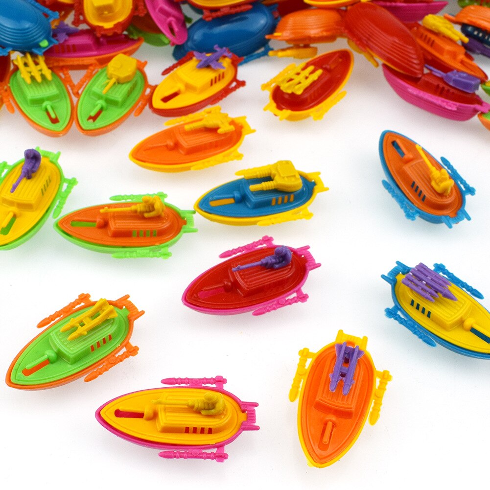 10pcs/lot Miniature Mini Boat Model Fishing Ship Toy DIY Craft Home Tabletop Decor Plastic Boat Toy ZLL