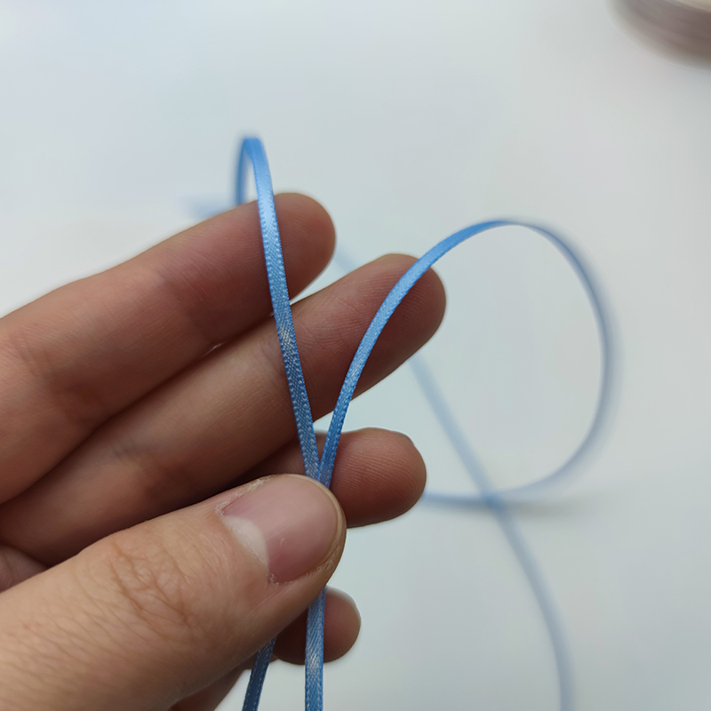 2mm fita fina balão corda colorida fita de casamento dupla face decoração diy embalagem acessórios para o cabelo atacado