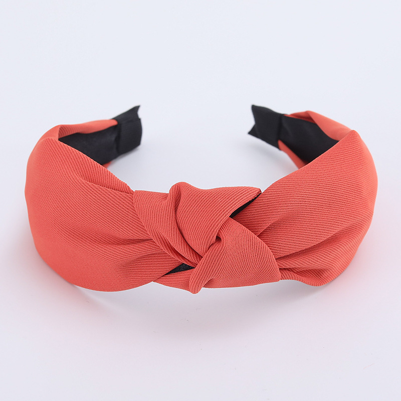 Minimalistische dameshoofdbanden Effen keperstof Geknoopte haarbanden voor dames Meisjes Casual winkelen Reizen Hoofddekselaccessoires