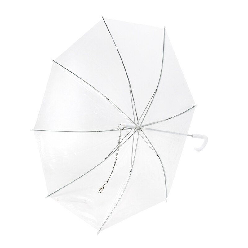 Yesello Useful Transparent Pet Umbrella pet Dog Umbrella Rain Gear with Dog Leads Keeps Pets Dry Comfortable in Rain: Default Title