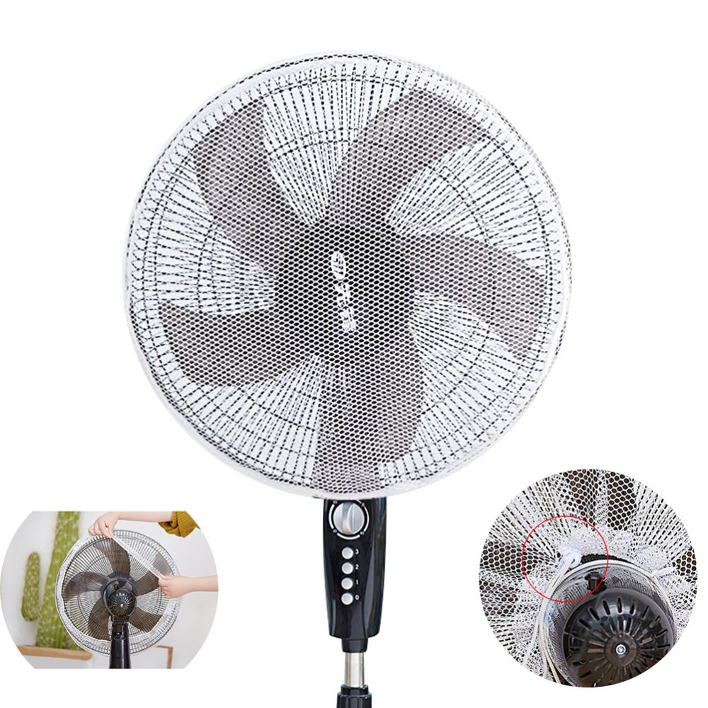 2 Pcs Familie Finger Protector Fan Cover Lichtgewicht Wasbare Stofdicht Zomer Fan Guard Cover