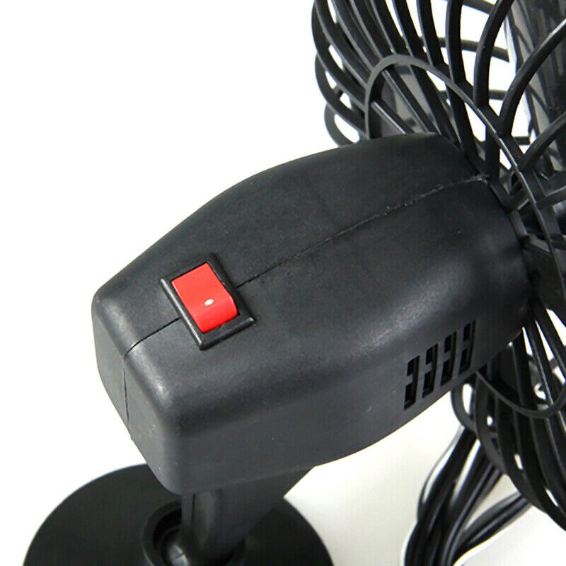 Electric Mini fan Vehicle Air Cooling Powered Adsorption Summer 4 Inch