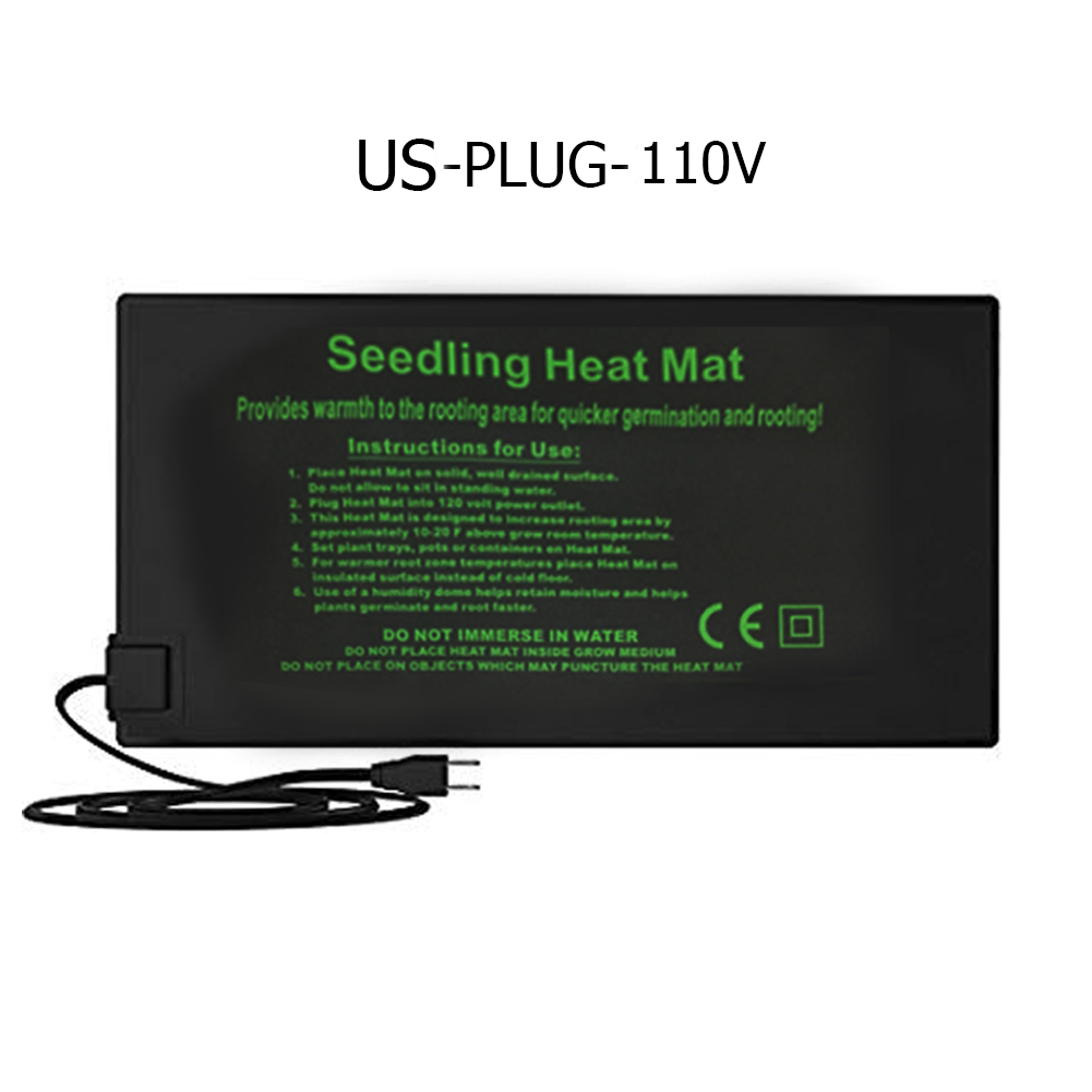 Waterproof Plant Seed Heating Mat Vegetable Flower Garden Supplies Greenhouse Seedling Germination Propagation Clone Starter Pad