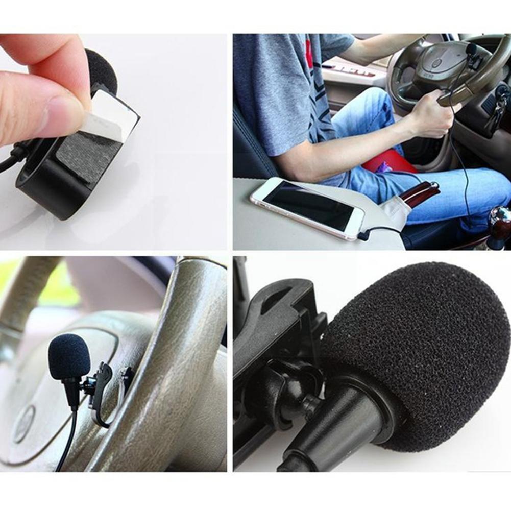 Auto Audio Microfoon 2.5Mm Clip Jack Plug Mic Stereo Professionals Dvd Externe Voor Auto Bedrade Mini 4M Radio microfoon B2O7