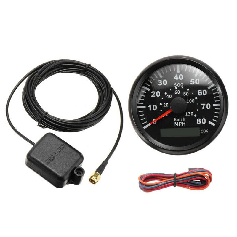 Universal Gps Speeeter Speed Gauge 0-80Mph for Motorcycle Boat Yacht Vessel 9-32V for Yamaha for Honda