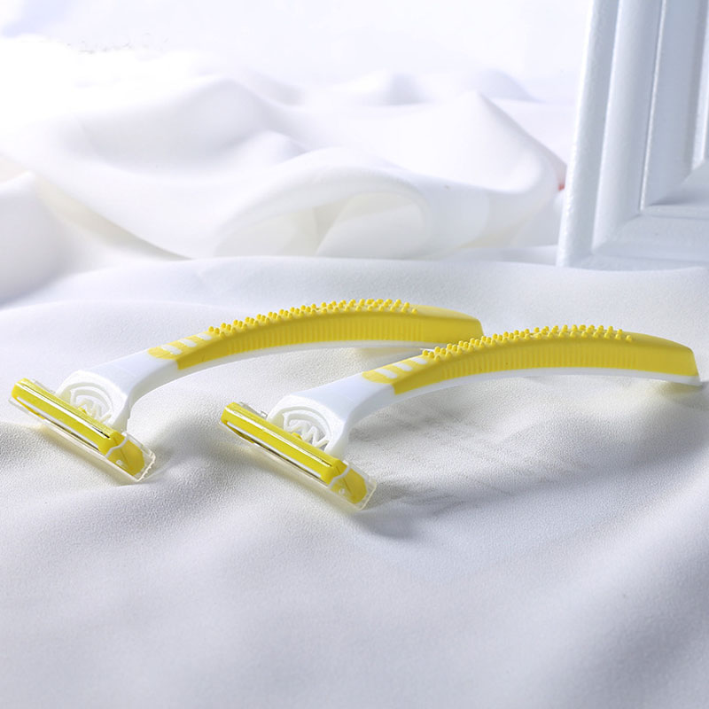 Drie-Layer Rvs Blade Scheermes 2 Sets Van Kam Set Been Scheren Apparaat Voor Verwijderen Body Haar SU263