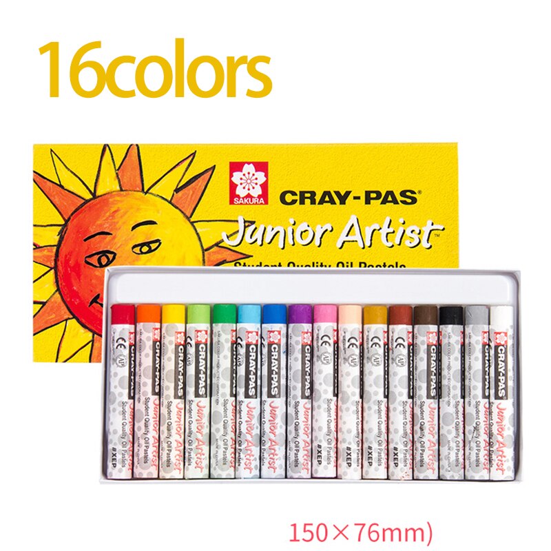 12/24/50 Mooie Sakur Olieverfschilderij Stok Professionele Grade Wasbare Art Graffiti Kleuren Schilderen Set Kinderen Kleurpotloden: YELLOW