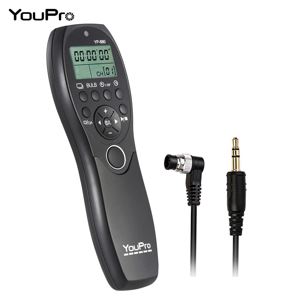 YouPro YP-880 S2 – minuterie de déclenchement de caméra filaire, télécommande, écran LCD pour Sony DSLR