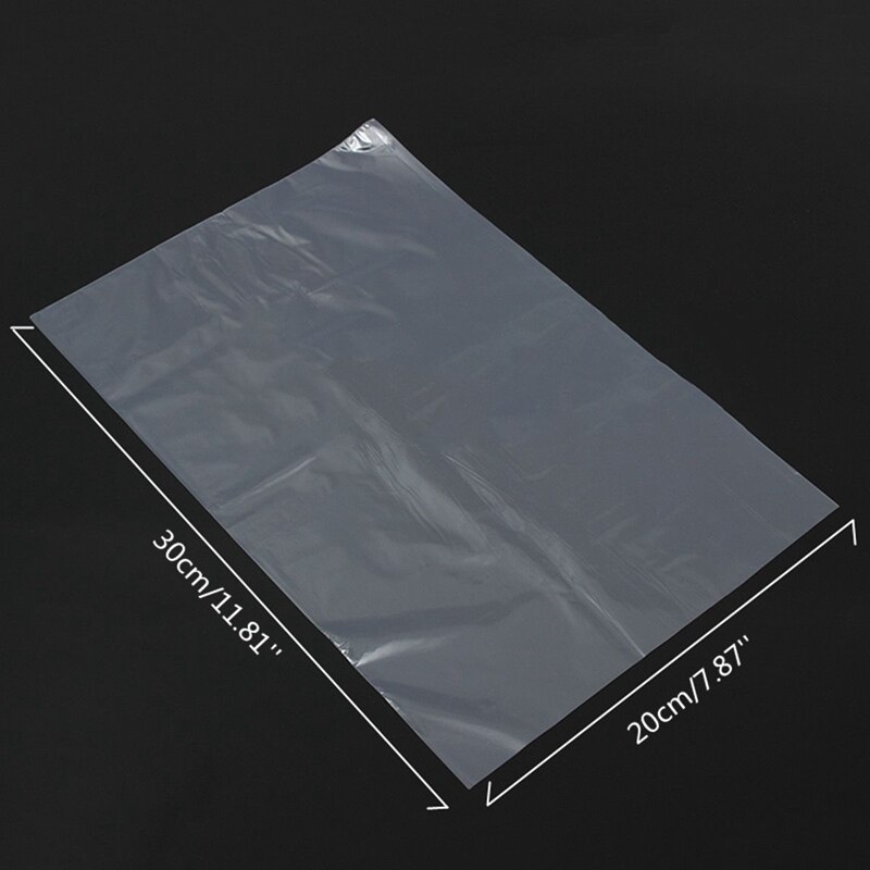 100Pcs PVC Heat Shrink Wrap Bags Flat Seal Packing 8 inch x 12 inch-ABUX