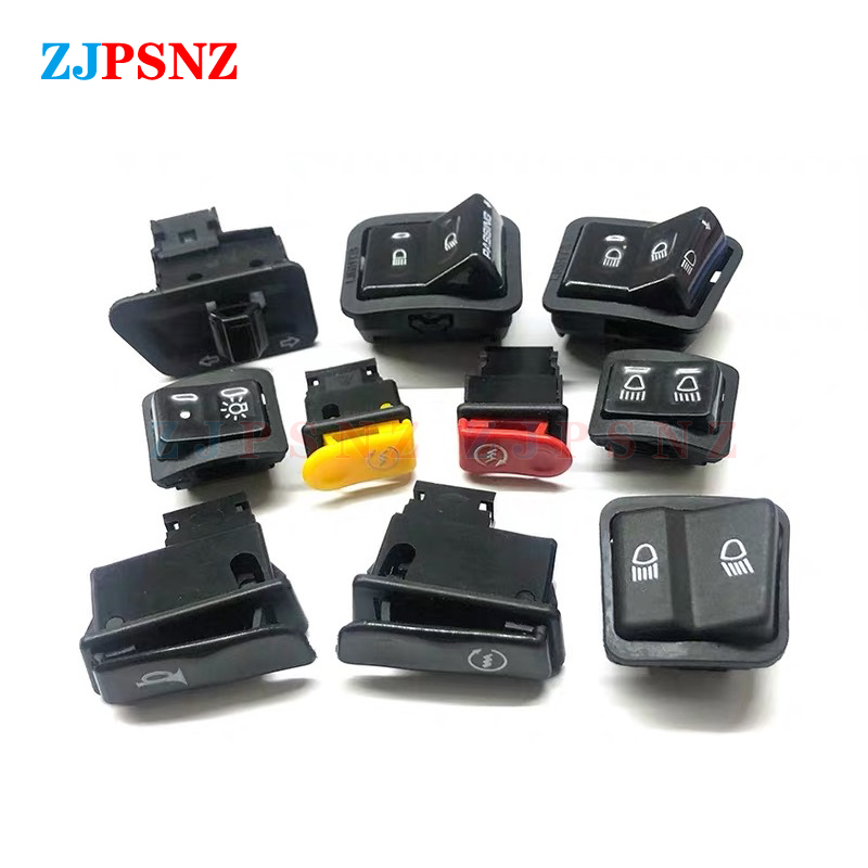 Botón de interruptores para motocicleta, bocina, señal de giro, luz alta y baja, botón de arranque eléctrico, interruptores universales para bicicleta eléctrica de 125cc y 150cc