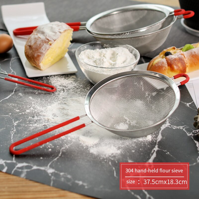 Stainless steel wire sieve oil filter premium flour sieve sieve hole orchid making machine DIY kitchen tools